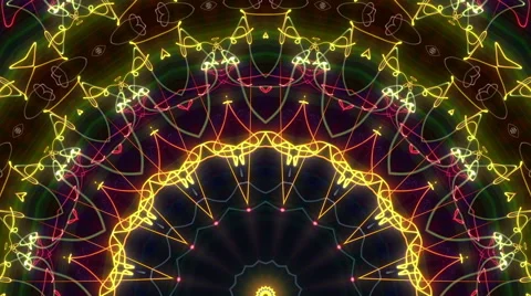 Party kaleidoscope visual Stock Footage 64865112