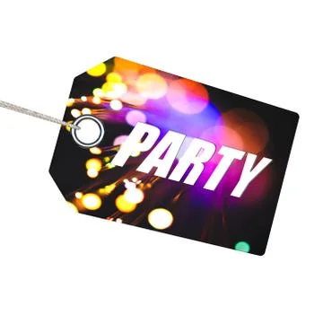 Party label Stock Illustration