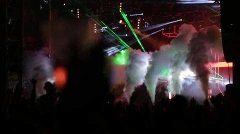Party laser show Stock Footage 55267320