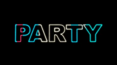 Party LEDS 02 Stock Footage 33137944