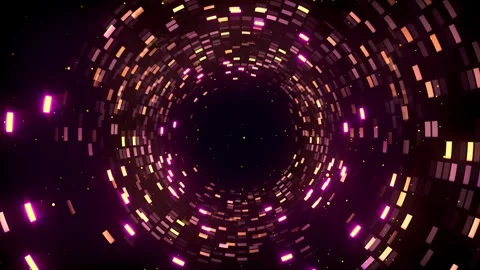 Party Light Grid Tunnel Background 库存影片 348020452