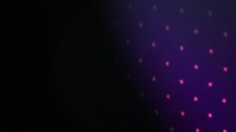 Party Lights Bokeh Dots Moving Fast on Dark Background in Orange and Purple.. Stock Footage 345372784
