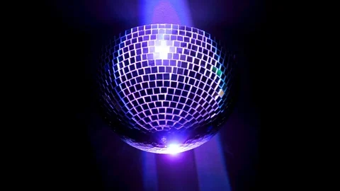 Party lights mirror disco ball. Stock Footage 97735754