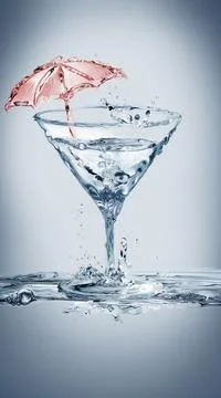 Party Martini Stock Illustration