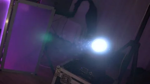 Party moving head led light 库存影片 200204046