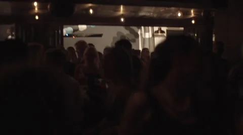Party night crowd 1 Stock Footage 41684837