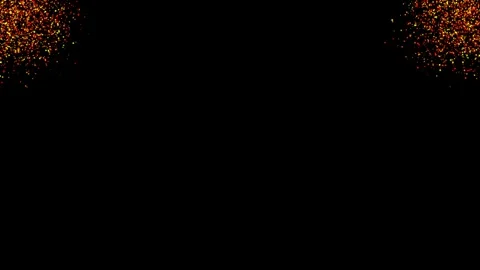 Party particles effects animation black screen overlay Stock Footage 265036185