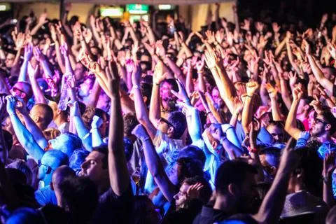 Party people dancing Foto stock