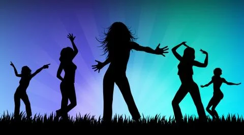 Party people Stock Illustration