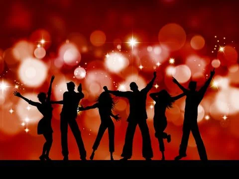 Party people Stock Illustration