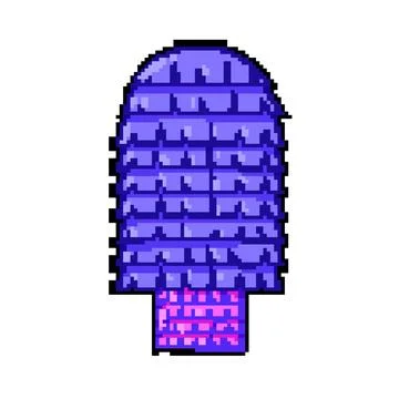 Party pinata pixel art vector illustration Stock Illustration