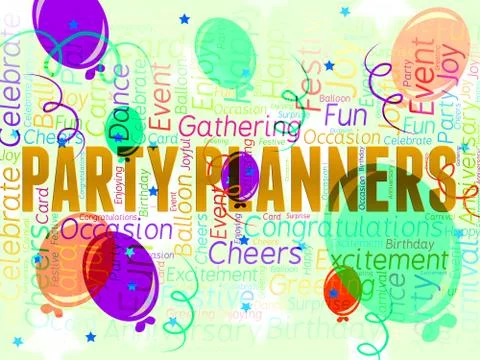 Party Planners Represents Plans Planning And Celebrations Stockillustratie