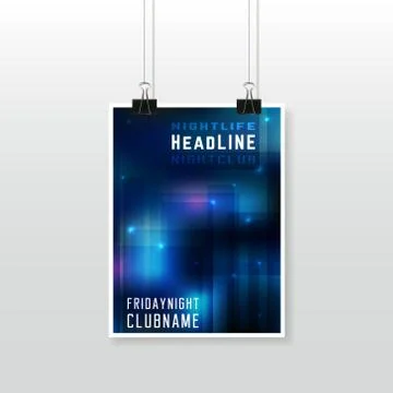 Party poster template Stock Illustration