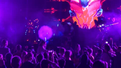 Party with robots Stock Footage 236750184