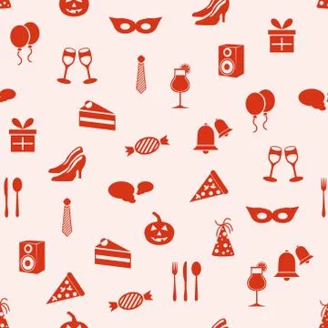Party seamless pattern Stock Illustration