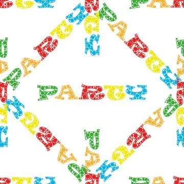 Party seamless pattern. Stock Illustration