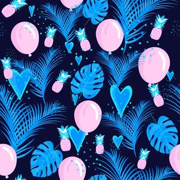 Party seamless pattern. Stock Illustration