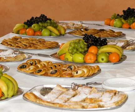 Party snacks Foto stock