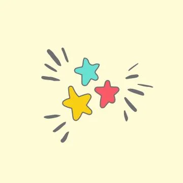 Party stars element Stock Illustration