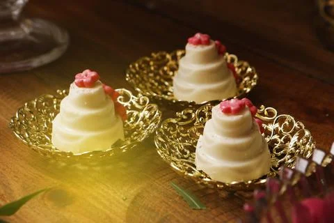 Party sweets in the shape of a cake - Candy to celebrate Stock Photos