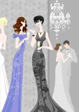 Party talk Stock Illustration