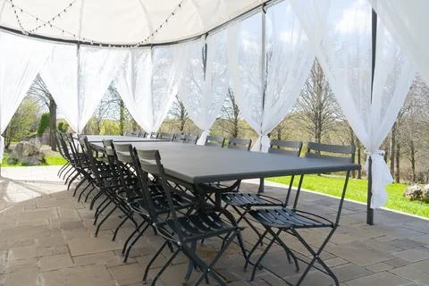 Party tent Stock Photos