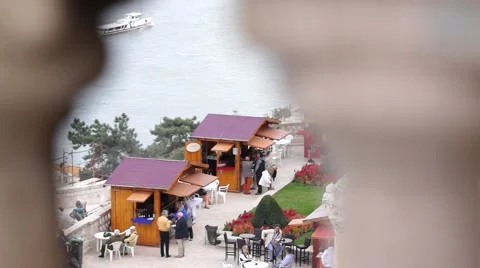 Party on the terrace Stock Footage 54083217