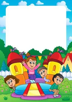 Party theme frame - illustration. Stock Illustration