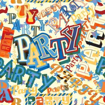 Party tile Stock Illustration
