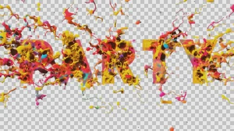 Party title with transparent background Stock Footage 61713063