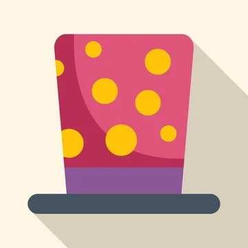 Party top hat with polka dot pattern Stock Illustration