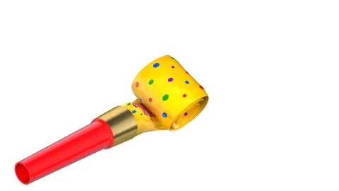 Party whistle animation 動画素材 220846879