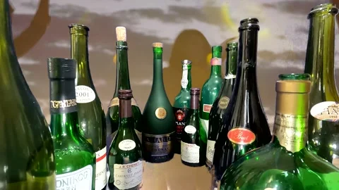 Partying between the bottles.mp4 Video stock 237588069