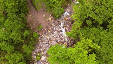 Parvati River from the Sky  Flowing Through the Heart of Himachal Stock-Footage 316355014