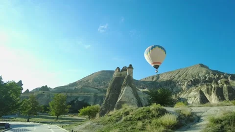 Pasabag Valley or Pasabaglari Open Air Museum in Cappadocia, Turkey. Stock Footage 166834853