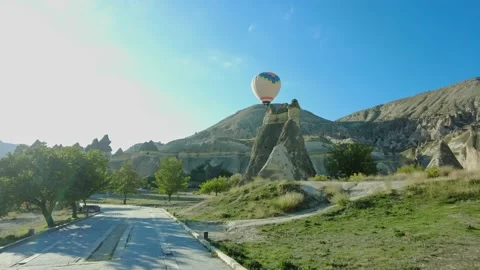 Pasabag Valley or Pasabaglari Open Air Museum in Cappadocia, Turkey. Stock Footage 166834877
