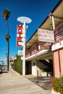 The Pasada Motel in Pasadena Stock Photos