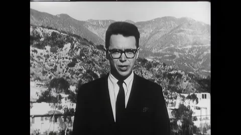 PASADENA - 1966 - MIT Science Reporter John Fitch reports on the Project Stock Footage 296410623