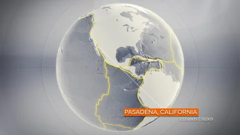 Pasadena 3D Map Stock Footage 263164986