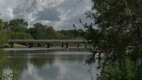 Pasadena, TX, US - August 27, 2022: A female kayaker and male kayaker. Stock-Footage 205761570