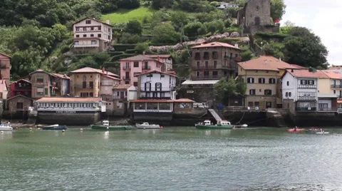 Pasajes harbor Stock Footage 7880049