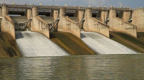PASAK Dam Stock Footage 32238066