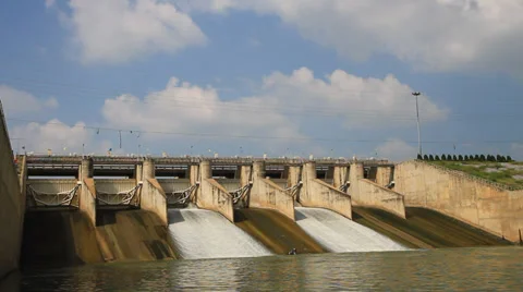 PASAK Dam Stock Footage 32240093