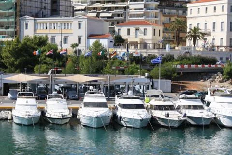 Pasalimani harbour in Piraeus, Greece Stock Photos