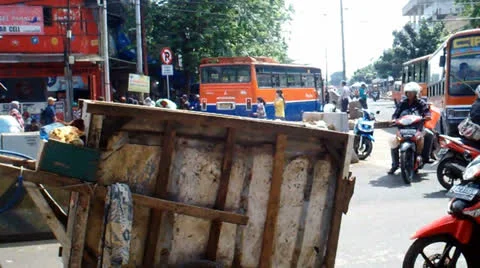 Pasar Minggu Street Stock-Footage 24862682
