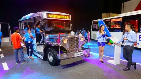 PASAY, PH - OCTOBER 27 - Public jeepney on October 27, 2018 at Philippine Video stock 159522664