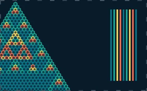 Pascal Modulo Hex Cell System Stock Illustration