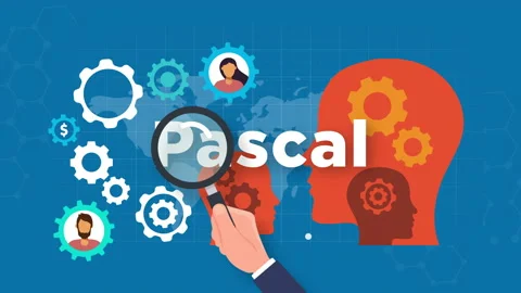 Pascal programming language concept Stockbeeldmateriaal 208040754