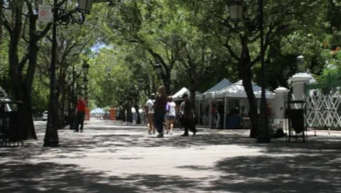 Paseo de la Princesa-Old San Juan Stock Footage 10207980