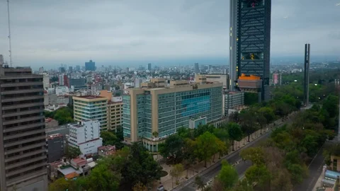 Paseo de la Reforma Mexico Stock Footage 123719010